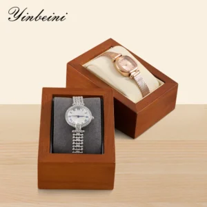 Yinbeini Wooden Watch Display Stand Watch Storage Organize With Pillow SM026