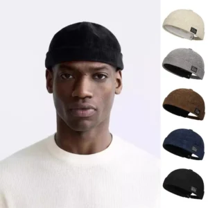 Adjustable Dome Melon Cap Fashion Vintage Brimless Hat Men Women Casual Hip Hop Landlord Hat Multicolor Autumn Docker Cap HOT