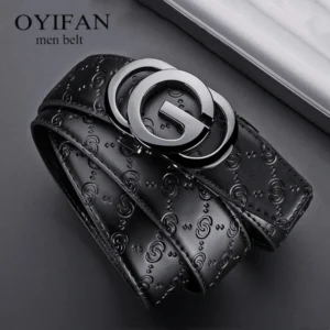 Men Belts Metal Luxury Brand Automatic Buckle Leather High Quality Belt for Men Business Work Casual Designer Fashion Belts