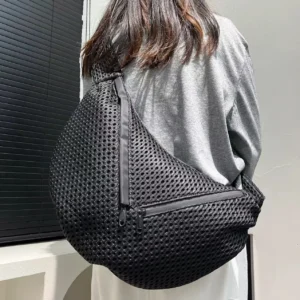 2026 Women's Fashionable Simple Crossbody Large Capacity Men Women Casual and Versatile Lightweight Mesh Designer Luxury Bag