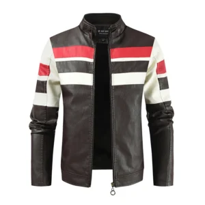 New Spring Men Slim Fit Leather Jackets Casual PU Leather Coats HIgh Quality Male Stand Collar Leather Jaquetas Jackets And Coat